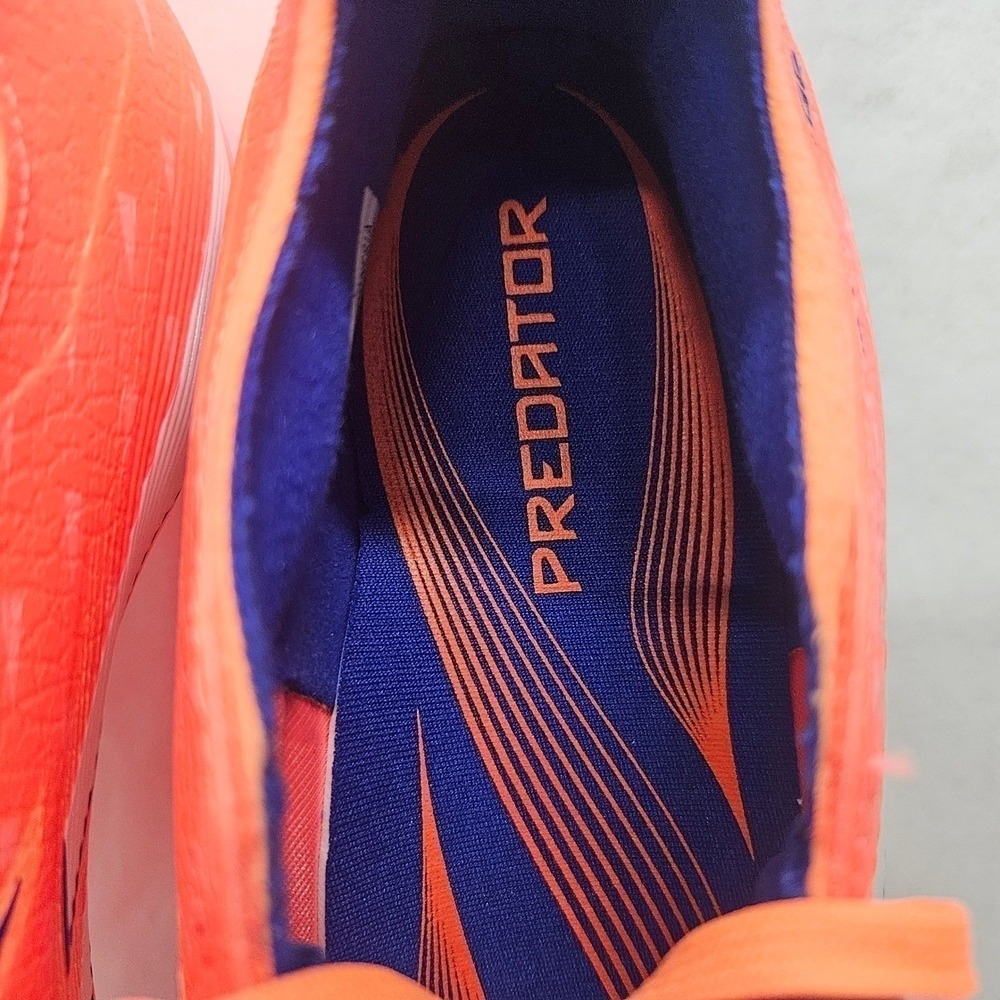 Adidas Predator League FT FG/MG Soccer Cleats JI1112 Orange Blue Mens Size 12 - Picture 9 of 10